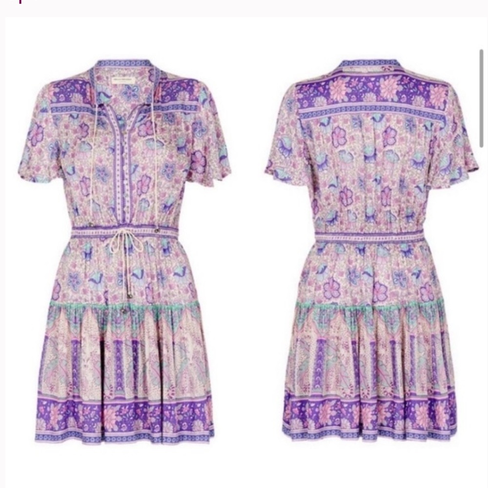 EUC Spell & the Gypsy Collective Lilac Poinciana Mini Playdress - HTF